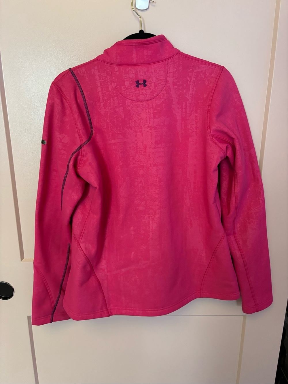 Under Armour Hot Pink Full Zip Activewear Jacket Y2K Medium - Picture 8 of 10